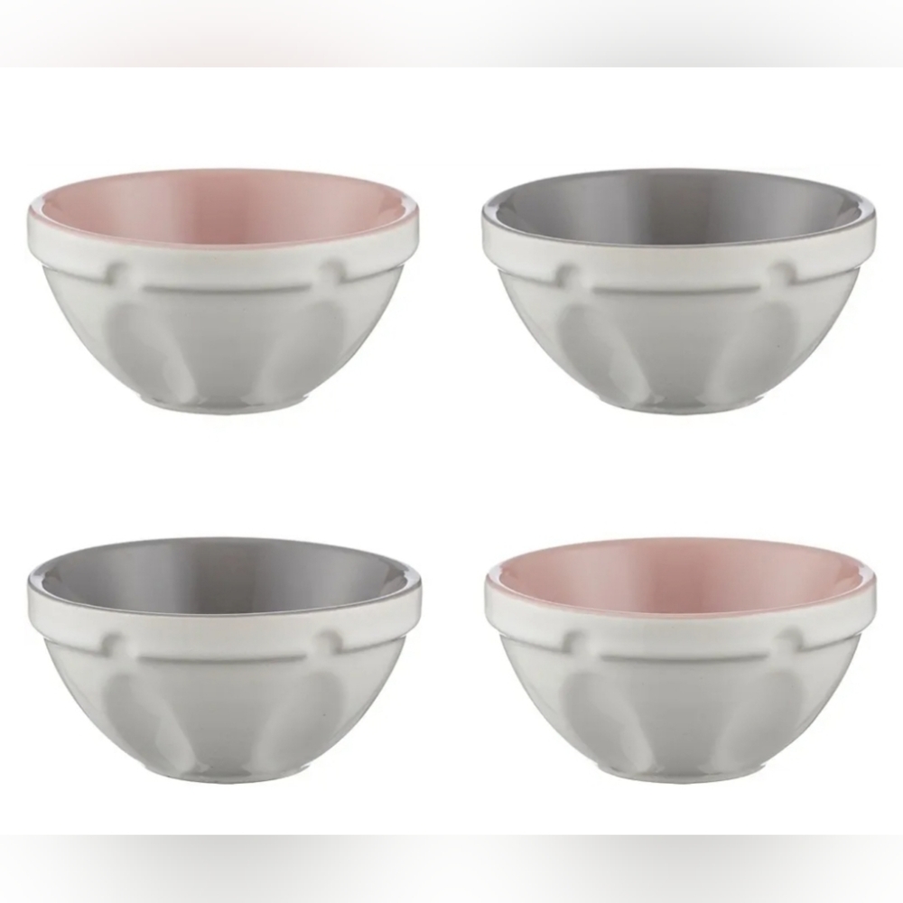 MASON CASH Innovative Kitchen Set of 4 10 cm Mini Bowls in Off-White
